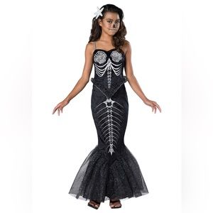 GIRL’S L - SKELETON MERMAID HALLOWEEN COSTUME